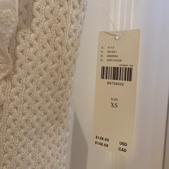 Anthropologie PILCRO Crafted Bib Sweater Tank NEW $128 XS - Picture 6 of 8